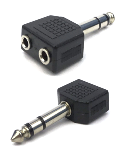 6.3mm Audio Plug Stereo to 3.5mm Audio Double Jack Stereo